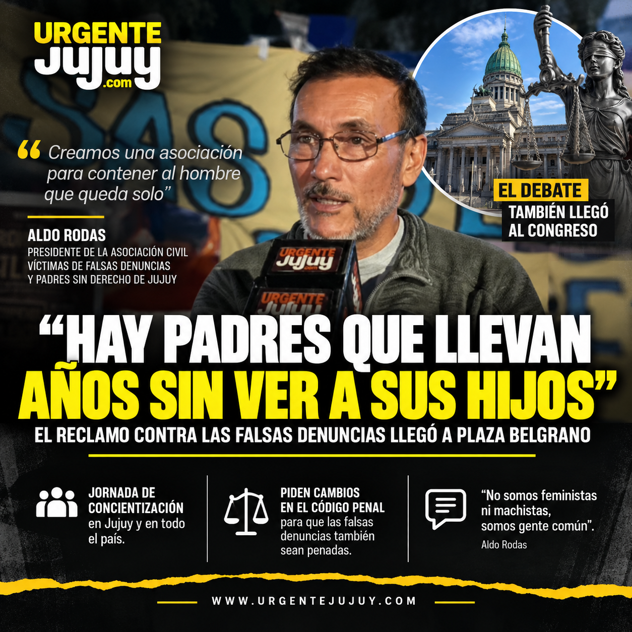 Jujuy se sumó al reclamo contras las falsas denuncias: 