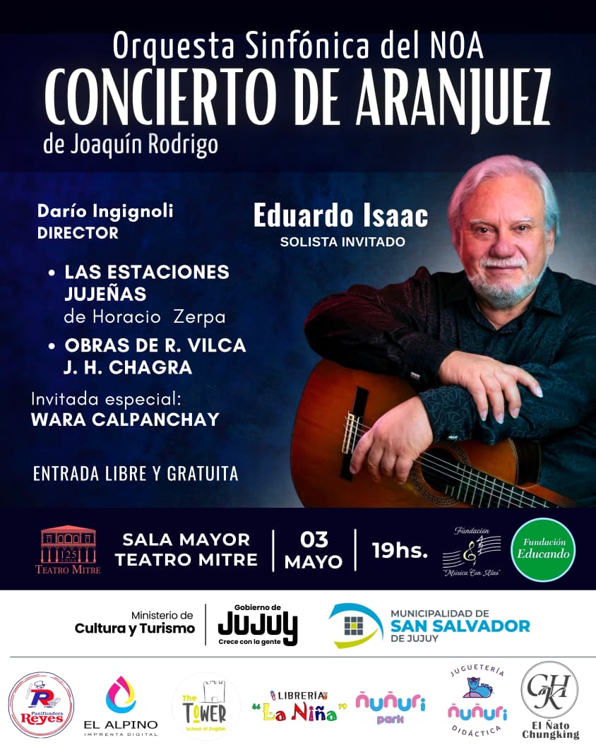 Una joya musical internacional en el Mitre y con entrada gratuita para este 3 de mayo en Jujuy