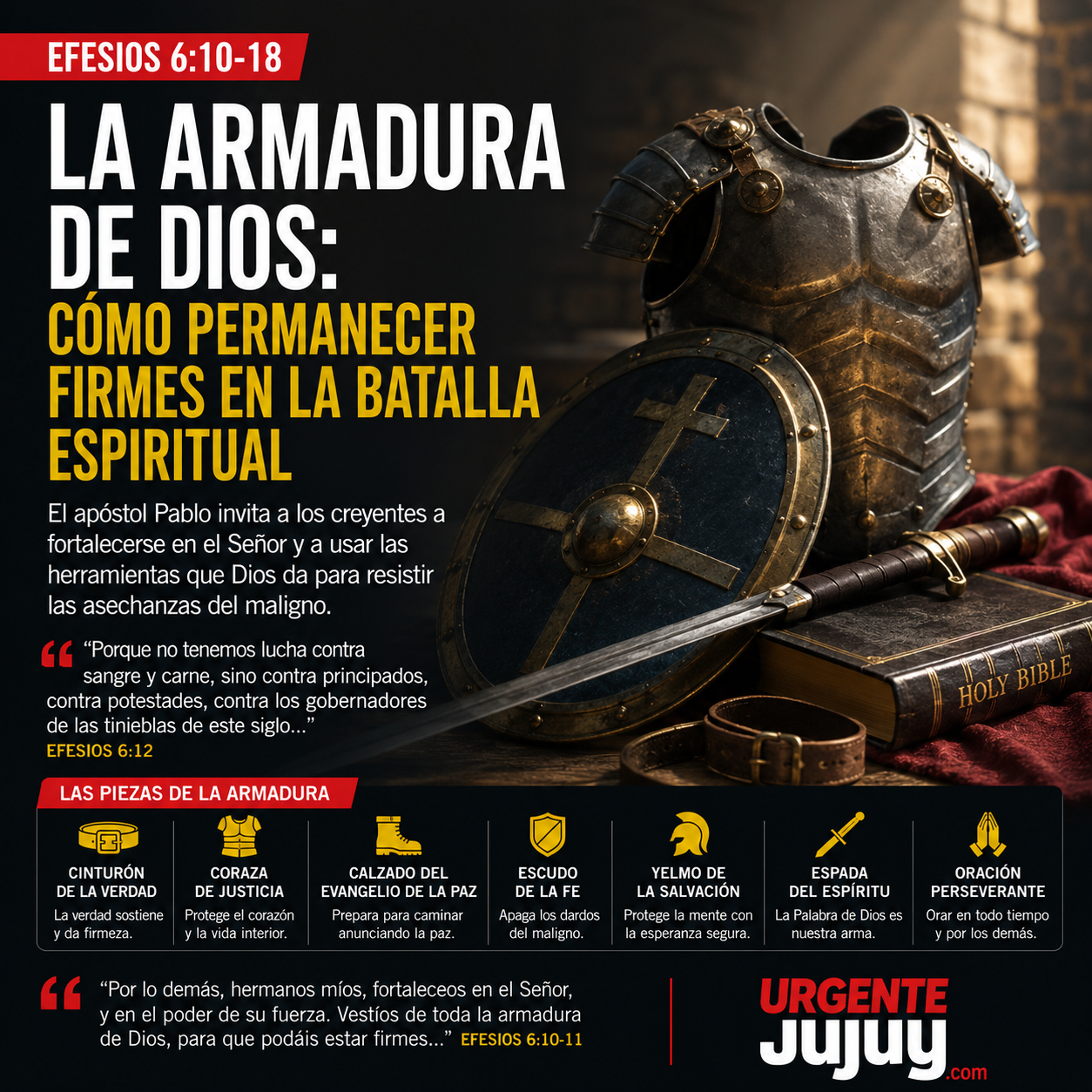 La armadura de Dios: el mensaje de Pablo sobre cómo mantenerse firme en tiempos difíciles