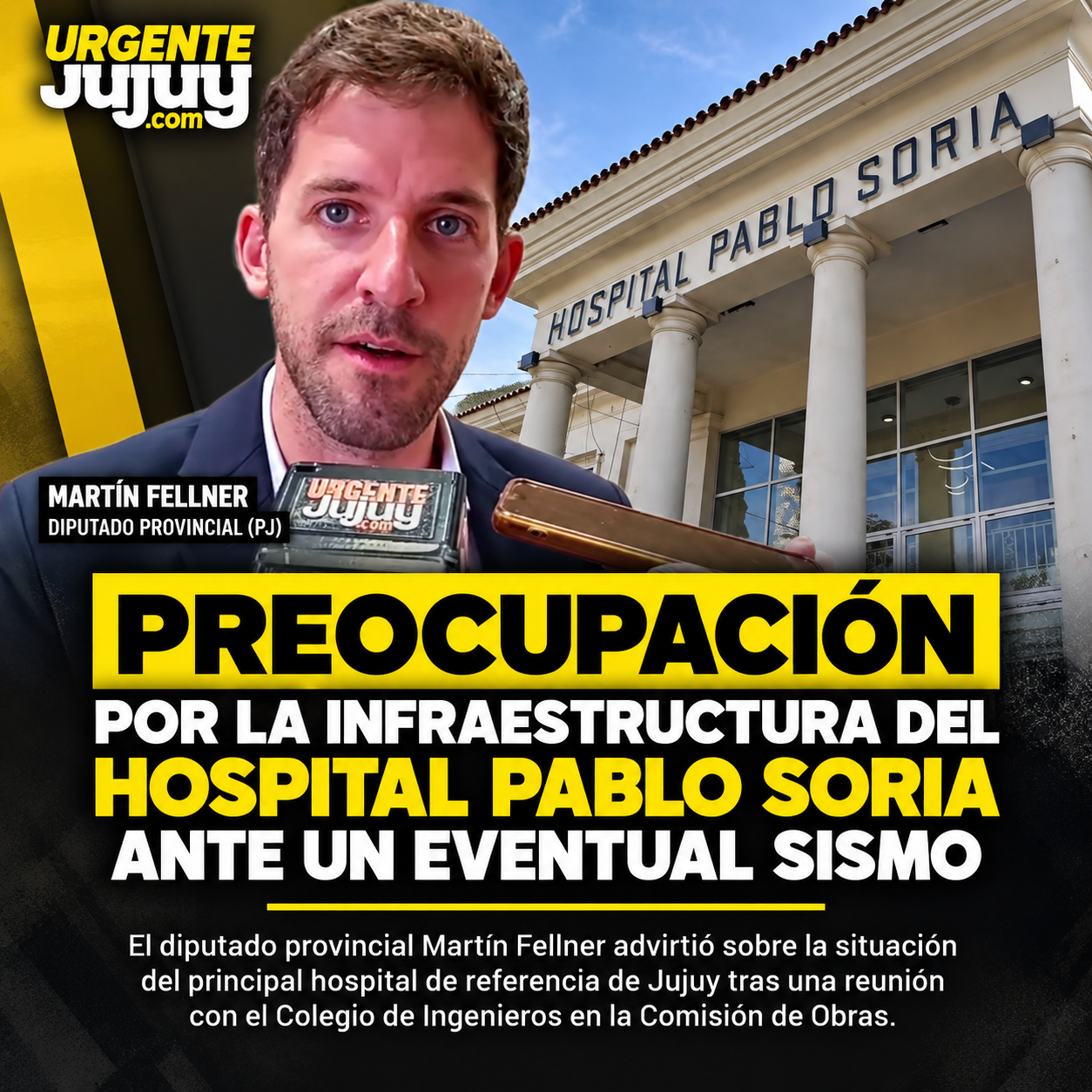 Preocupación por la infraestructura del Hospital Pablo Soria ante un eventual sismo