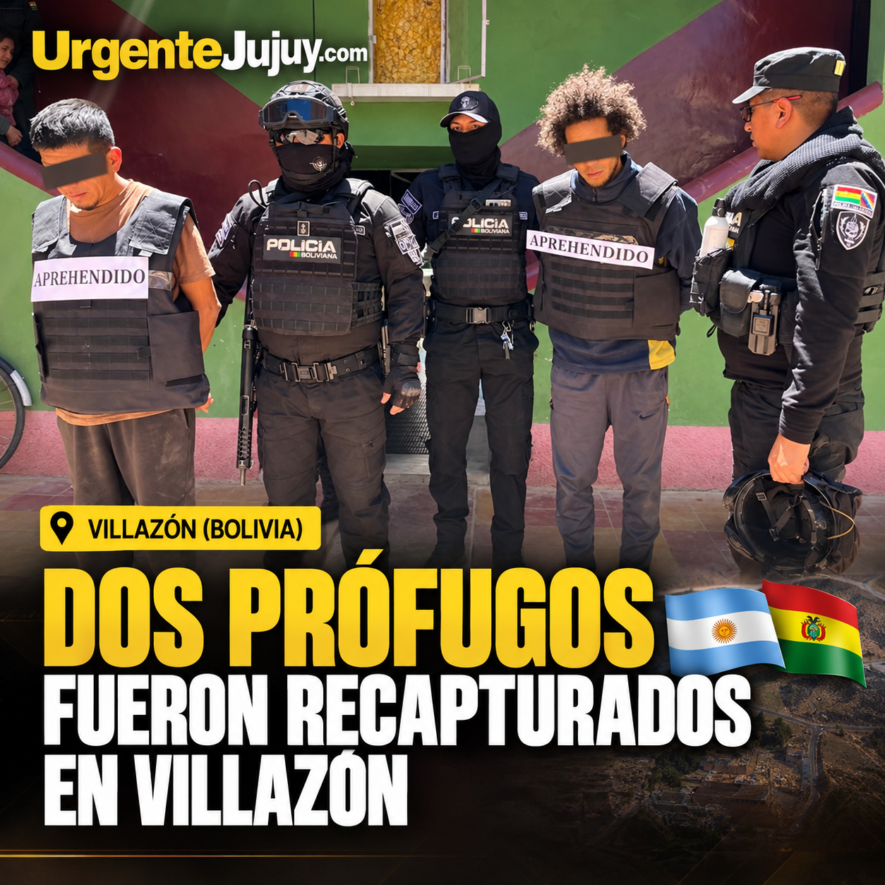 Dos prófugos que habrían escapado de Gendarmería en La Quiaca fueron recapturados en Villazón