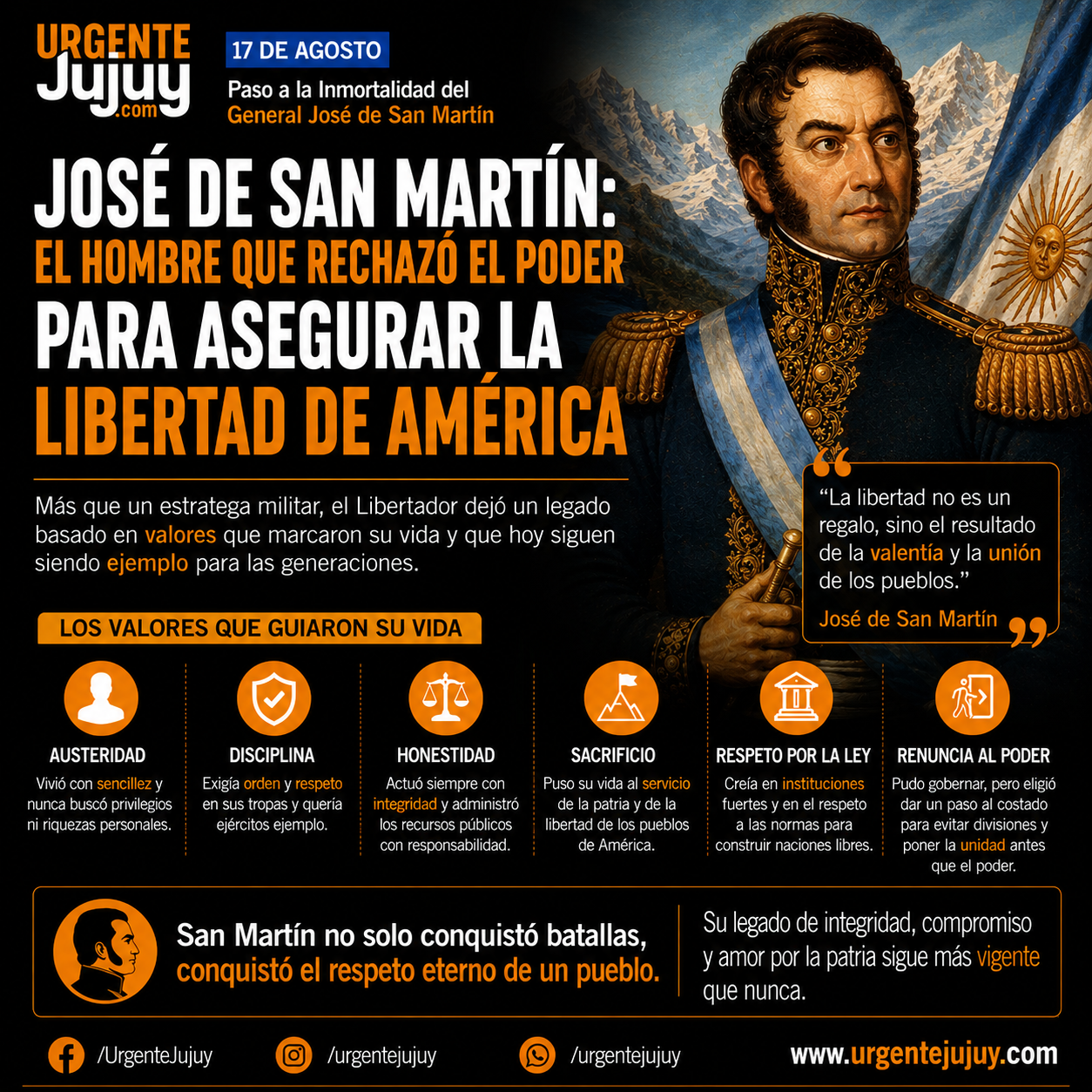 José de San Martín: el hombre que rechazó el poder para asegurar la libertad de América