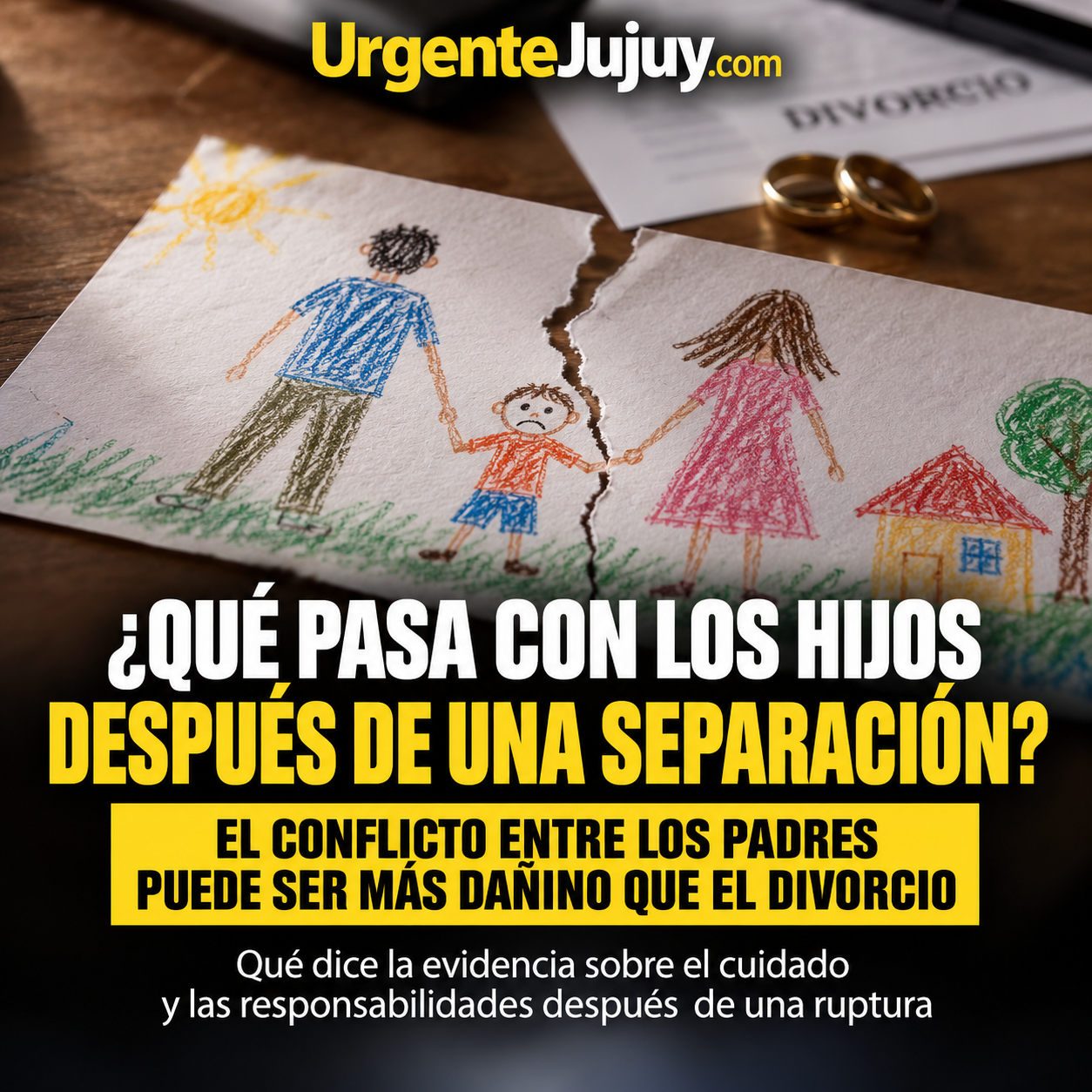 ¿Qué pasa con los hijos después de una separación? El conflicto entre los padres puede ser más dañino que el divorcio