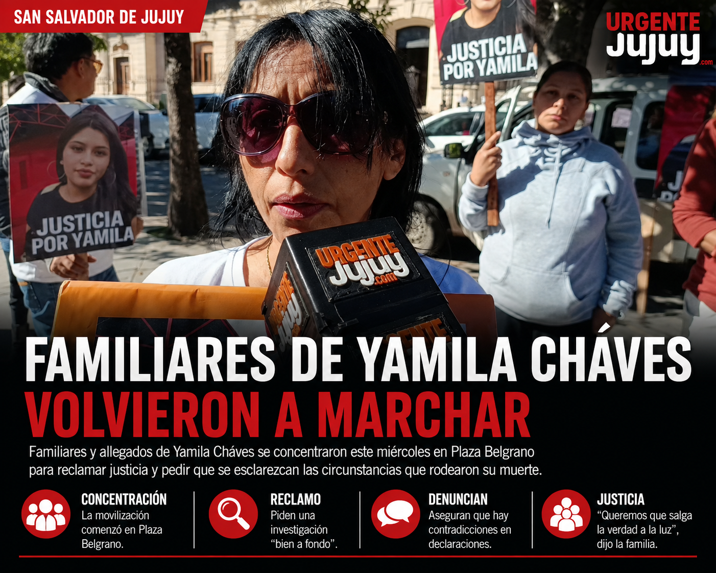 Familiares de Yamila Cháves volvieron a marchar y pidieron profundizar la investigación por su muerte